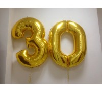 Фольгированные шары цифры 30