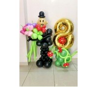 Композиция из шаров с 8 марта