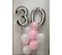 Букет воздушных шаров на 30 лет
