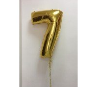 Фольгированная цифра 7