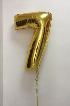 Фольгированная цифра 7
