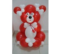 Мишка красный