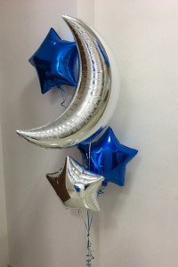 Фольгированные шары "Звезды и луна"
