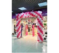 Гирлянда из шаров, витая двух цветов